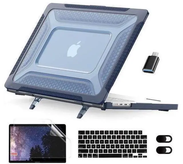 Main image of BONAEVER For MacBook Pro 16 inch Case 2023 2022 2021 Release M3 A2991 M2 A2780 M1 A2485 Pro Max Chip Plastic Hard Shell Cover with Keybaord Cover & Screen Protector & Type C Adapter