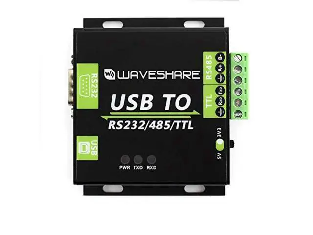 Alt view image 3 of 5 - USB to RS232 / RS485 / TTL (UART) Industrial Isolated Converter with Original FT232RL Inside Aluminium Alloy Enclosure Power/ADI Magnetical Isolation,TVS Diode