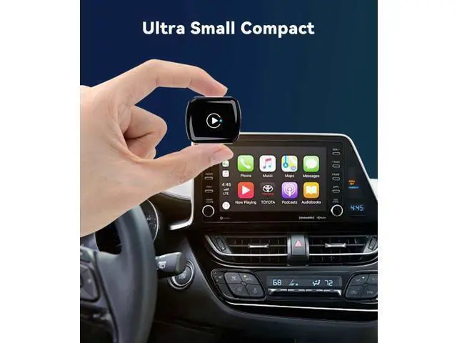 Alt view image 3 of 7 - Wireless CarPlay Adapter and Android Auto Wireless Adapter 2025 Upgrade 2 in 1, Mini USB/USB C Design Stable Connection for Wired Apple CarPlay, Compatible for iOS 10+ Android 11+