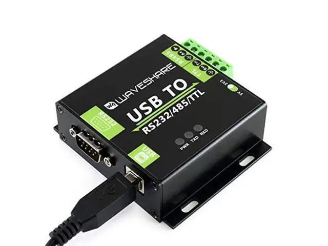 Alt view image 4 of 5 - USB to RS232 / RS485 / TTL (UART) Industrial Isolated Converter with Original FT232RL Inside Aluminium Alloy Enclosure Power/ADI Magnetical Isolation,TVS Diode