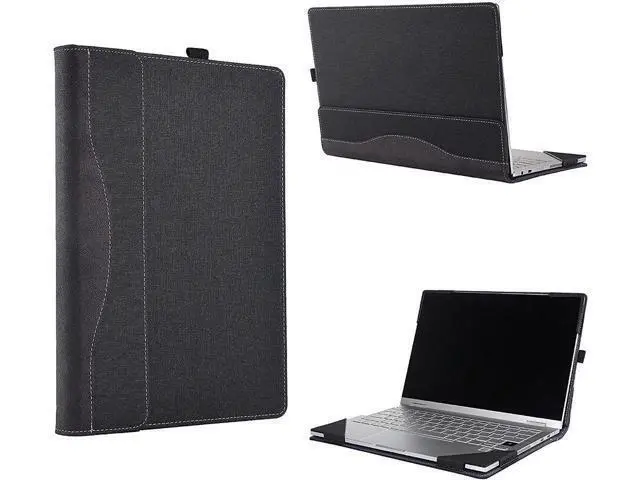 Alt view image 3 of 7 - BONAEVER Case for 15.6 inch Samsung Galaxy Book Flex 15.6 inch NP950QCG / Samsung Galaxy ion 15 NP950QCA 2 in 1 PU Leather Laptop Sleeve Folio Cover with Stand