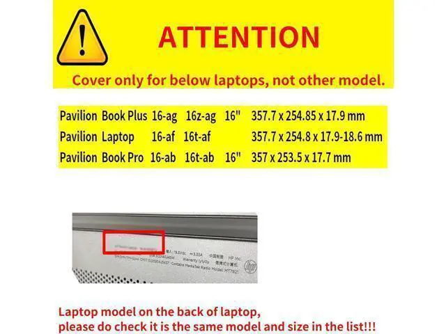 Alt view image 2 of 7 - BONAEVER Protective Case Cover for 16" Hp Pavilion Book Pro 16-ab 16t-ab Pavilion Book Plus 16-ag 16-af Pavilion Laptop 16-af 16t-af Detachable Notebook Sleeve Computer Bag with Pencil Holder Blue