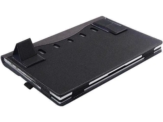 Alt view image 6 of 7 - BONAEVER Case for 15.6 inch Samsung Galaxy Book Flex 15.6 inch NP950QCG / Samsung Galaxy ion 15 NP950QCA 2 in 1 PU Leather Laptop Sleeve Folio Cover with Stand