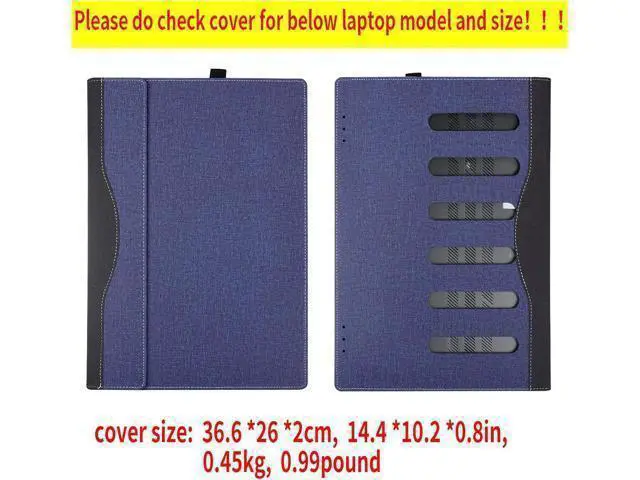 Alt view image 4 of 7 - BONAEVER Protective Case Cover for 16" Hp Pavilion Book Pro 16-ab 16t-ab Pavilion Book Plus 16-ag 16-af Pavilion Laptop 16-af 16t-af Detachable Notebook Sleeve Computer Bag with Pencil Holder Blue