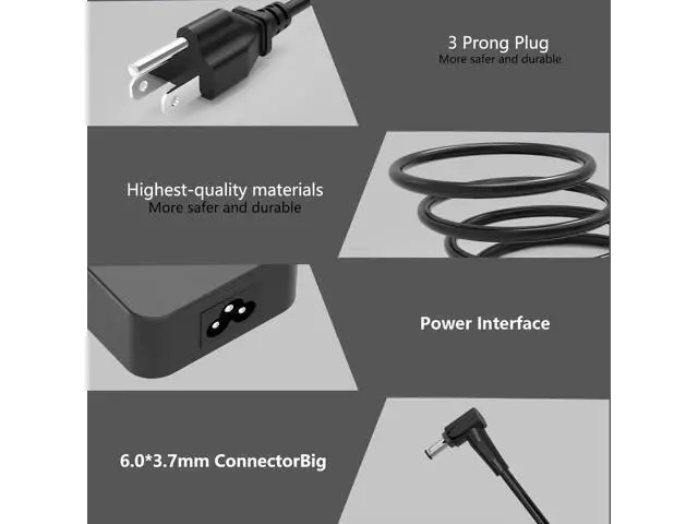 Alt view image 2 of 4 - 150W Laptop Adapter AC Charger Compatible with TUF Gaming F15 FX505