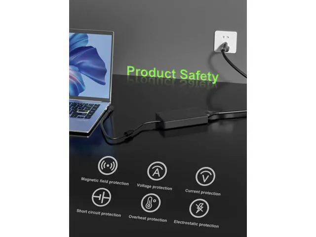Alt view image 6 of 7 - 135W Charger Compatible with Nitro 5 7 V16 V15 V17 V14 AN515 AN517 AN715 N20C1 Aspire 7 VX 15 ConceptD Laptop C27 Z3 Z24 CA24I2 AIO Desktop AC Adapter