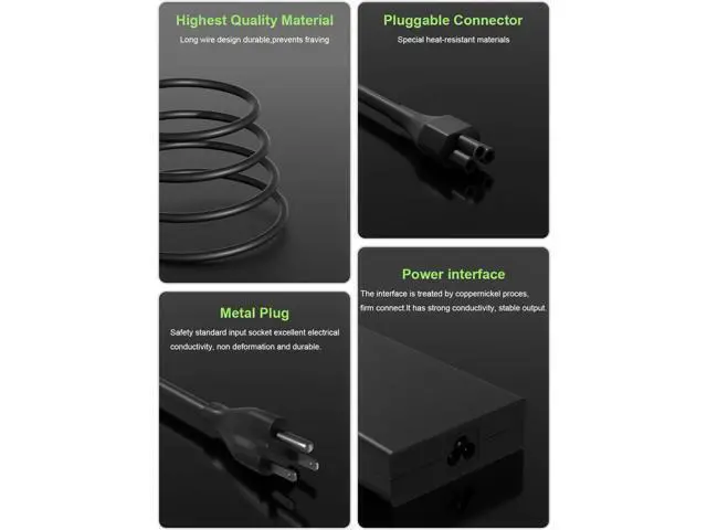 Alt view image 4 of 7 - 135W Charger Compatible with Nitro 5 7 V16 V15 V17 V14 AN515 AN517 AN715 N20C1 Aspire 7 VX 15 ConceptD Laptop C27 Z3 Z24 CA24I2 AIO Desktop AC Adapter