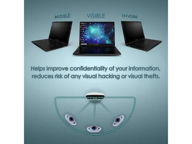 Alt view image 3 of 5 - Privacy Screen Filter compatible with 15.6 Inches Laptop, Anti-Glare and Anti Blue Light Screen Protector