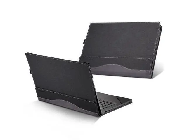Alt view image 2 of 7 - Protective Case for Lenovo Yoga C930 / Yoga 920 / Yoga 910 13.9 Inch Hard Tablet Case Shell PU Leather Folio Stand Cover for Lenovo Yoga 7 Pro / 6 Pro / Yoga 5 Pro 13.9" Laptop Cover