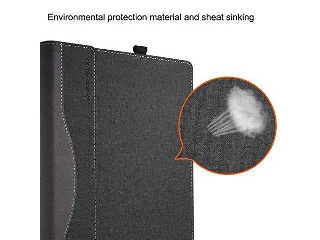 Alt view image 4 of 7 - Protective Case for Lenovo Yoga C930 / Yoga 920 / Yoga 910 13.9 Inch Hard Tablet Case Shell PU Leather Folio Stand Cover for Lenovo Yoga 7 Pro / 6 Pro / Yoga 5 Pro 13.9" Laptop Cover