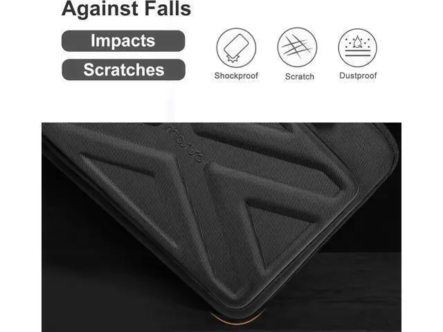 Alt view image 4 of 7 - 15.6-16 inch Laptop Hard Case 15 inch Shockproof Waterproof Laptop Case Hard Shell Compatible with MacBook HP Carrying Sleeve Computer Bag with Sturdy Handle&Front Pocket&Belt Black