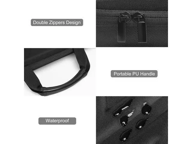 Alt view image 7 of 7 - 15.6-16 inch Laptop Hard Case 15 inch Shockproof Waterproof Laptop Case Hard Shell Compatible with MacBook HP Carrying Sleeve Computer Bag with Sturdy Handle&Front Pocket&Belt Black