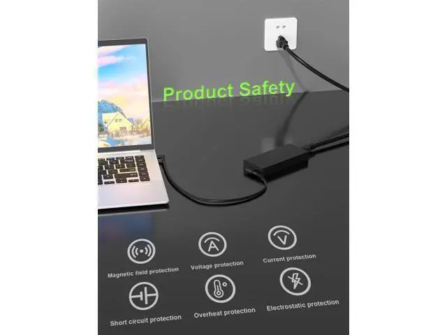 Alt view image 6 of 6 - 130W 7.4mm Tip Charger Compatible with G3 G5 inspiron 7559 7577 7567 5577 Precision 3541 3520 3530 3551 XPS L502x L702x Laptop WD15 WD19 Dock LA130PM121 Adapter