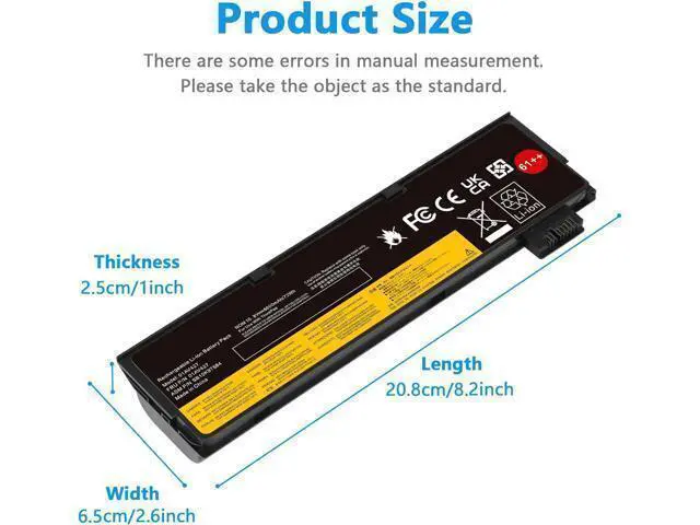 Alt view image 5 of 7 - T480 T470 01AV427 61++ Laptop Battery Replacement for Lenovo Thinkpad A475 A485 T570 T580 TP25 P51S P52S Series Notebook 01AV492 01AV427 01AV428 01AV425 SB10K97584 SB10K97585 11.25V 72Wh 6000mAh