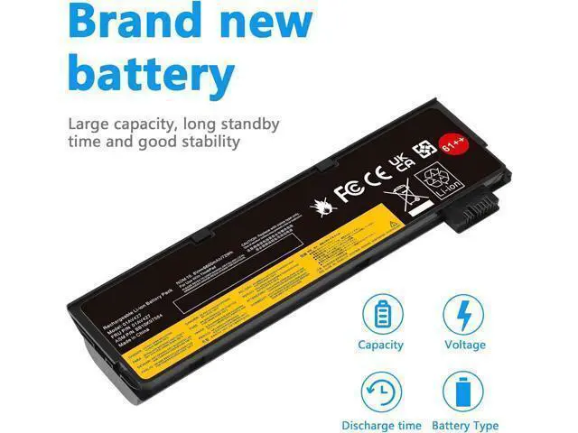 Alt view image 7 of 7 - T480 T470 01AV427 61++ Laptop Battery Replacement for Lenovo Thinkpad A475 A485 T570 T580 TP25 P51S P52S Series Notebook 01AV492 01AV427 01AV428 01AV425 SB10K97584 SB10K97585 11.25V 72Wh 6000mAh