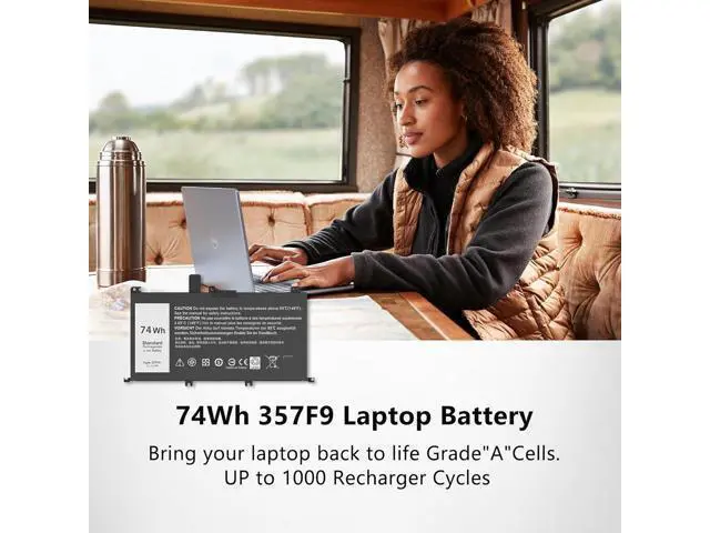 Alt view image 6 of 7 - 74WH 357F9 Laptop Battery Replacement for Dell Inspiron 15 7000 7557 7559 7566 7567 15 5000 Gaming 5576 5577 INS15PD Series P65F P65F001 00GFJ6 P57F P57F003 0GFJ6 71JF4 071FJ4 0357F9 357F9