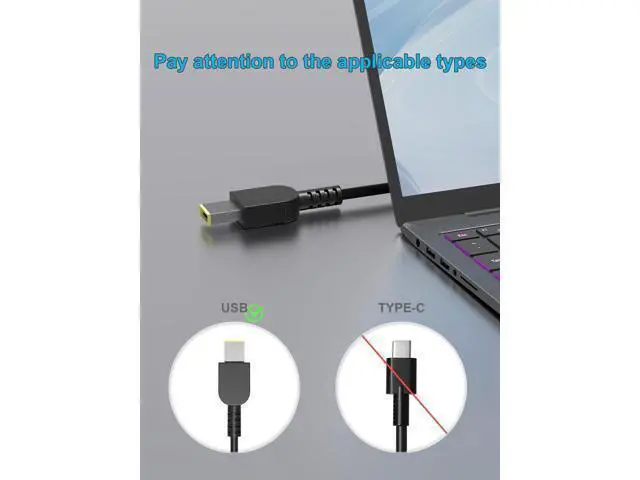 Alt view image 2 of 7 - 230W AC Charger Compatible with Legion Slim 5 7 5P C7 S7 Y920 Y740 Y730 Y545 Y540 R720 Y900 Y910 Y7000 Thinkpad P1 P73 P53 P72 P52 P71 P51 P70 P17 P16 P15 ThinkBook 16p Laptop