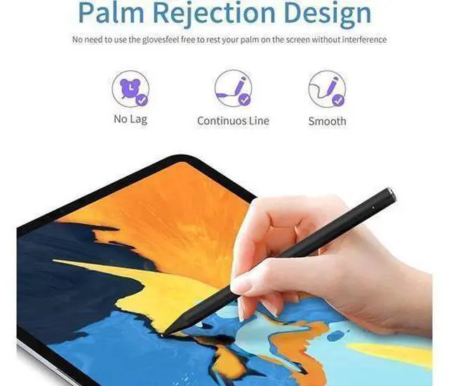 Main image of BONAEVER Bluetooth 4.2 Stylus Pen for Microsoft Surface Pro 12/11/10/9/8/X/7/6/5/4/3/Laptop 5/4/3/2/1/X/Book/ studio Other s with 4069 Pressure Tilt SensitivityPalm RejectionMagnetic Design