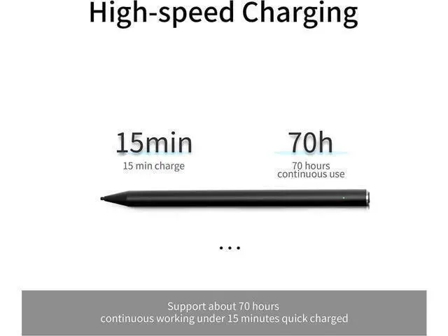 Alt view image 4 of 5 - BONAEVER Bluetooth 4.2 Stylus Pen for Microsoft Surface Pro 12/11/10/9/8/X/7/6/5/4/3/Laptop 5/4/3/2/1/X/Book/ studio Other s with 4069 Pressure Tilt SensitivityPalm RejectionMagnetic Design