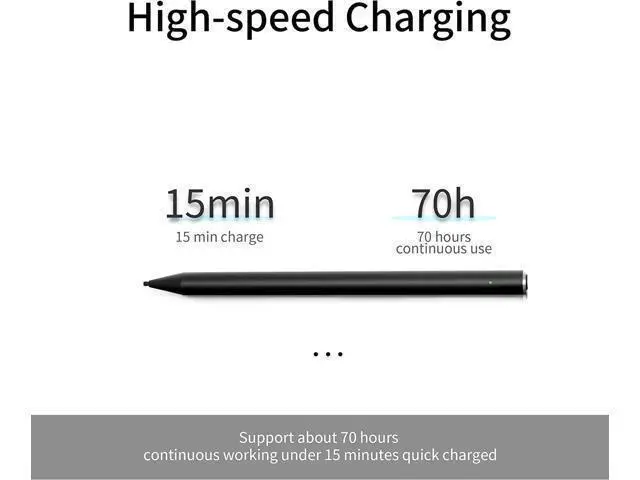 Alt view image 5 of 6 - Bluetooth 4.2 Stylus Pen for Microsoft Surface Pro 9/8/X/7/6/5/4/3/Laptop 5/4/3/2/1/X/Book/Studio and Other Tablets with 4069 Pressure and Tilt Sensitivity,Palm Rejection,Magnetic Design