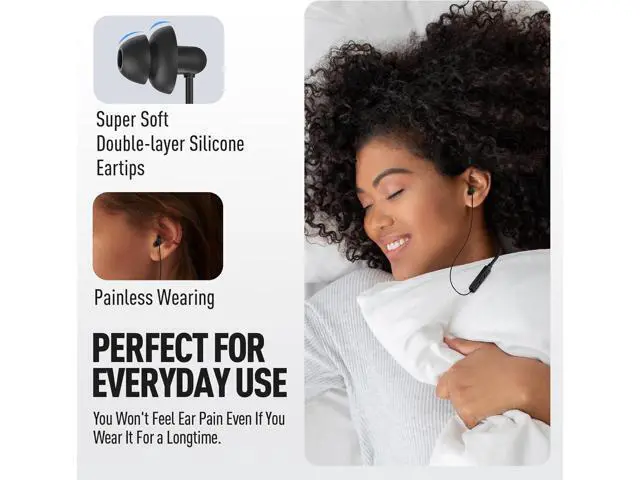 Alt view image 2 of 7 - Wireless Headphones Bluetooth 5.4 Sleep Soft and Lightweight in-Ear Earbuds for Sleeping 25+Hour Playtime Ideal for Side Sleepers Relaxing Meditating