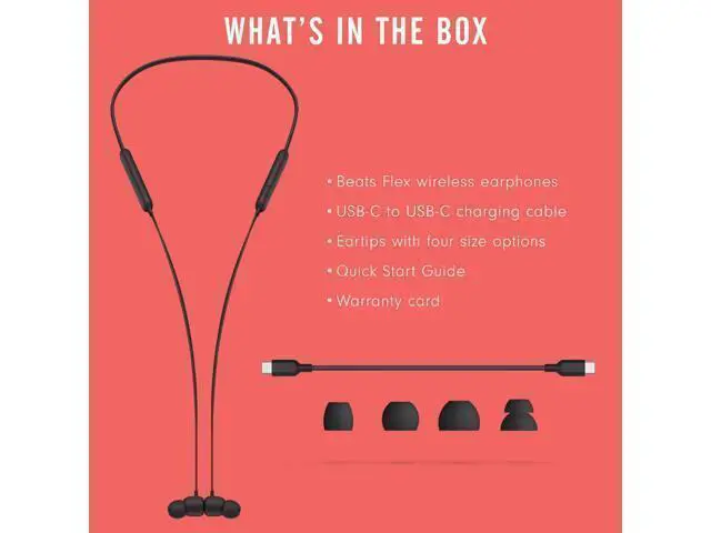 Alt view image 6 of 7 - Flex Wireless Earbuds - W1 Headphone Chip Magnetic Earphones Class 1 Bluetooth 12 Hours of Listening Time Built-in Microphone - Black