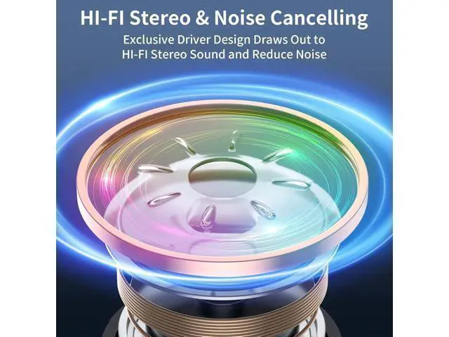 Alt view image 3 of 7 - Bluetooth Headphones Retractable Neckband Bluetooth Headset with Microphone Vibration Call Stereo Noise Cancelling Earphones for Workout Sports Driving (Black)