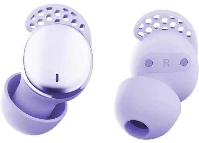 Main image of Sleep Earbuds for Side Sleepers Wireless Noise Cancelling Sleep Headphones with Sleep Mode LED Power Display Comfort Fit for Sleeping Working Hiking (Lavender)