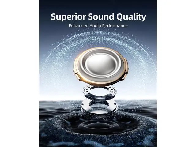 Alt view image 5 of 6 - Wireless Earbuds Bluetooth Headphones Over Ear Hooks Ear Buds with 80H Playtime LED Power Display Dual Mic Clear Calls Sports Wireless Ear Buds Bluetooth Earbuds for Running Gym Workout Black