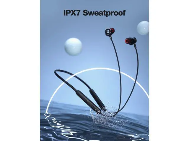 Alt view image 3 of 6 - Bluetooth Headphones V5.2 Wireless Bluetooth Earbuds w/Mic in-Ear Magnetic Neckband Earphone 30Hrs Playtime IPX7 Sweatproof Deep Bass Headset for Phone Call Music Sports