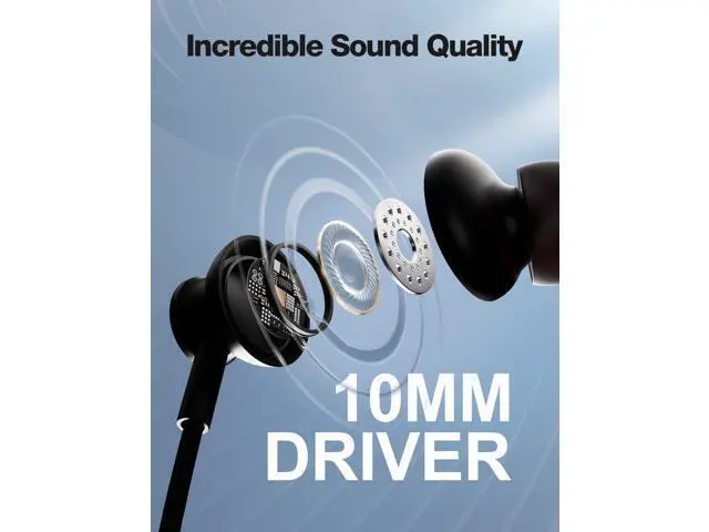 Alt view image 5 of 6 - Bluetooth Headphones V5.2 Wireless Bluetooth Earbuds w/Mic in-Ear Magnetic Neckband Earphone 30Hrs Playtime IPX7 Sweatproof Deep Bass Headset for Phone Call Music Sports