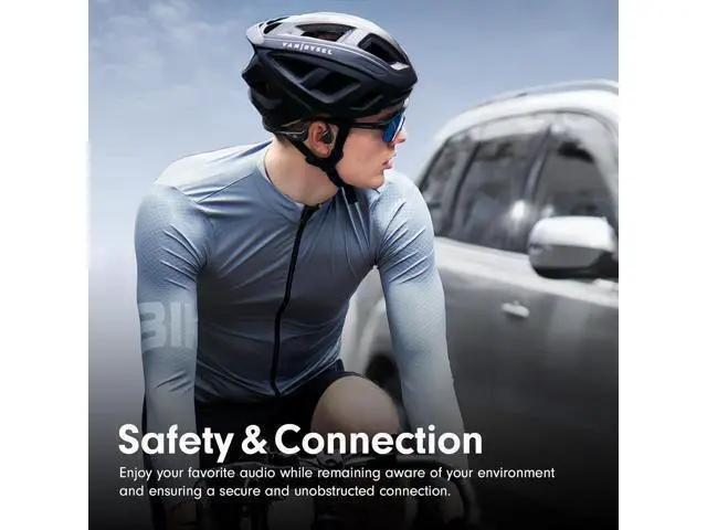 Alt view image 2 of 3 - Bone Conduction Headphones Open Ear Headphones Bluetooth5.4 with Mic Wireless Headphones 10H Playtime Waterproof Sport Headphone Suitable for Running Cycling Outdoor Sports Black