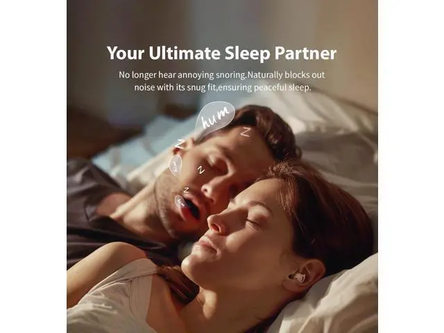 Alt view image 2 of 7 - Invisible Sleep Headphones Sleep Earbuds for Side Sleepers Small Comfortable Fit Noise Blocking Sleep Ear Buds Bluetooth 5.3 Wireless Earbuds in-Ear Ear Buds for Sleeping Working - Beige
