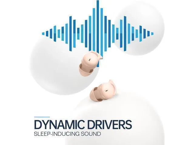 Alt view image 6 of 7 - Invisible Sleep Headphones Sleep Earbuds for Side Sleepers Small Comfortable Fit Noise Blocking Sleep Ear Buds Bluetooth 5.3 Wireless Earbuds in-Ear Ear Buds for Sleeping Working - Beige
