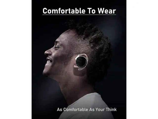 Alt view image 2 of 7 - Zell ZE-EH-1495 Bluetooth Headphones Open Ear Headphones Clip Wireless Earphones Workout Headphones With Microphones Ipx5 Waterproof Light Earhooks Sports Headphones For Running 13-Hours Usage
