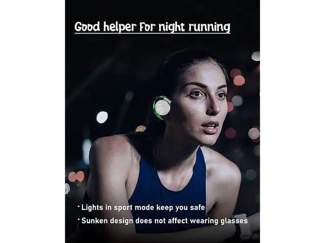 Alt view image 4 of 7 - Zell ZE-EH-1495 Bluetooth Headphones Open Ear Headphones Clip Wireless Earphones Workout Headphones With Microphones Ipx5 Waterproof Light Earhooks Sports Headphones For Running 13-Hours Usage