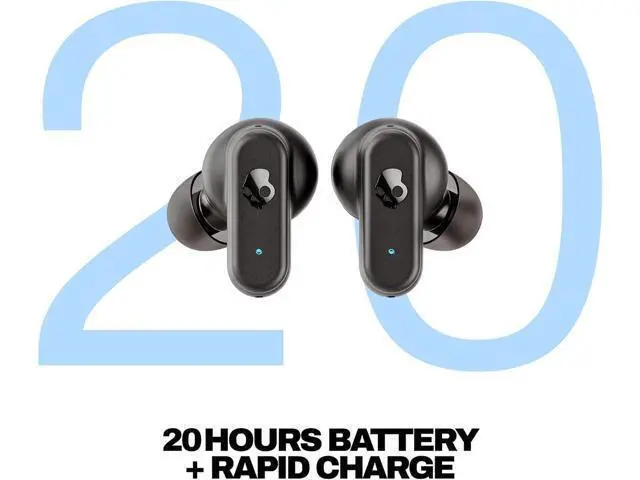 Alt view image 2 of 7 - Dime 3 Wireless Earbuds Bluetooth Headphones Noise Isolating Fit Up to 20 Hours Battery Microphone for iPhone Android Easy Carry with Integrated Lanyard - True Black