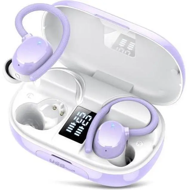 Main image of Wireless Earbuds 128H Playback Bluetooth 5.3 Headphones Noise Cancelling Wireless Headphones with LED Battery Display Mics Clear Call IPX7 Waterproof Bluetooth Earbuds for Workout Sports/Exercise