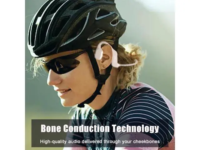 Alt view image 4 of 7 - Bone Conduction Headphones Open Ear Headphones Open Ear Headphones Wireless Bluetooth 5.2 Bone Conduction Earbuds Running Headphones IPX5 Waterproof Sport Headphones Running Driving(White)