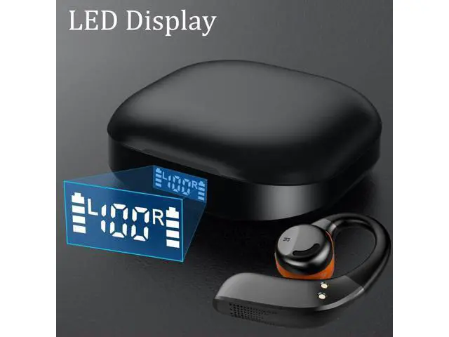 Alt view image 3 of 5 - Open Ear Bluetooth Headphones Wireless Earbuds Bluetooth Headphones Wireless Headphones Bluetooth Earbuds Wireless Earphones Bluetooth Earphones (3-Black)
