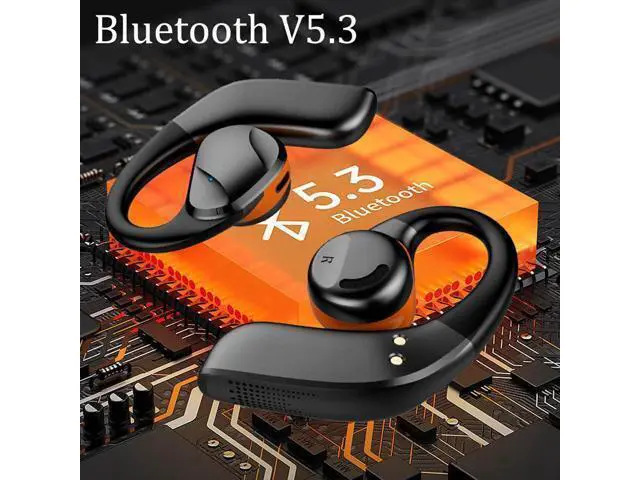 Alt view image 5 of 5 - Open Ear Bluetooth Headphones Wireless Earbuds Bluetooth Headphones Wireless Headphones Bluetooth Earbuds Wireless Earphones Bluetooth Earphones (3-Black)