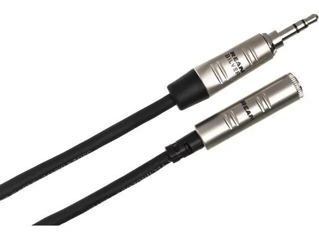 Alt view image 2 of 6 - HXMM-025 Pro Headphone Extension Cable REAN 3.5 mm TRS to 3.5 mm TRS 25 Feet