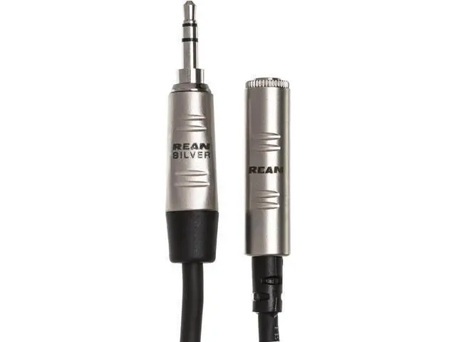 Alt view image 3 of 6 - HXMM-025 Pro Headphone Extension Cable REAN 3.5 mm TRS to 3.5 mm TRS 25 Feet