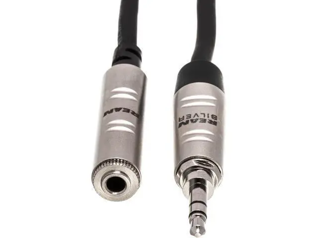 Alt view image 4 of 6 - HXMM-025 Pro Headphone Extension Cable REAN 3.5 mm TRS to 3.5 mm TRS 25 Feet