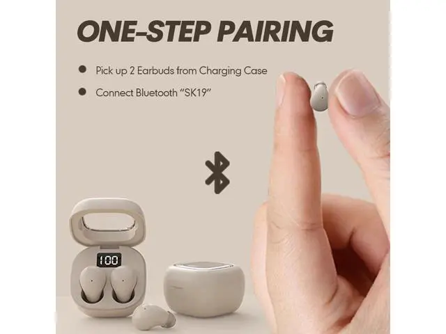 Alt view image 3 of 7 - Smallest Invisible Mini Earbuds Wireless Bluetooth Low Profile Micro Tiny Discreet Hidden Earbuds for Work Small Headphones Invisible Sleep Wireless Earphone IPX5 Waterproof for Small Ear Canals