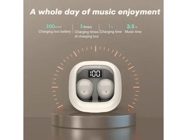 Alt view image 6 of 7 - Smallest Invisible Mini Earbuds Wireless Bluetooth Low Profile Micro Tiny Discreet Hidden Earbuds for Work Small Headphones Invisible Sleep Wireless Earphone IPX5 Waterproof for Small Ear Canals