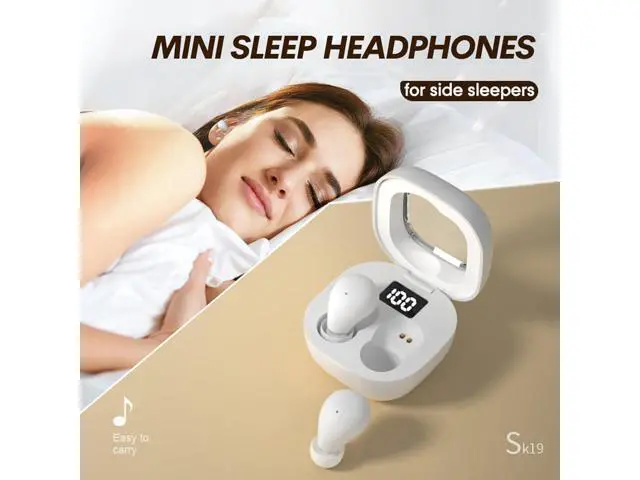 Alt view image 7 of 7 - Smallest Invisible Mini Earbuds Wireless Bluetooth Low Profile Micro Tiny Discreet Hidden Earbuds for Work Small Headphones Invisible Sleep Wireless Earphone IPX5 Waterproof for Small Ear Canals