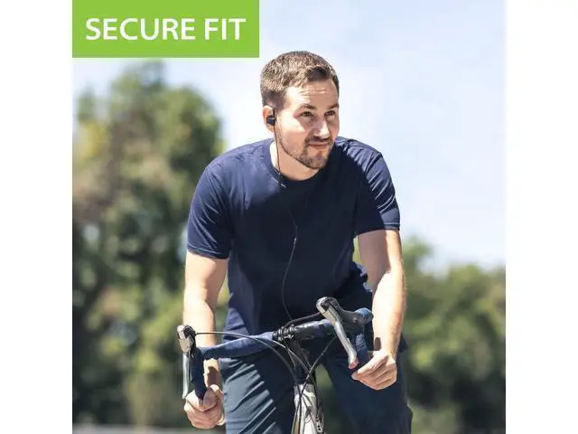 Alt view image 2 of 5 - L171 - Lightning Wired Earbuds with Microphone & in-Line Volume Control Compatible with Older iPhone 11 12 13 14 Models MFi Certified Headphones with Ear Hook for Running & Sports