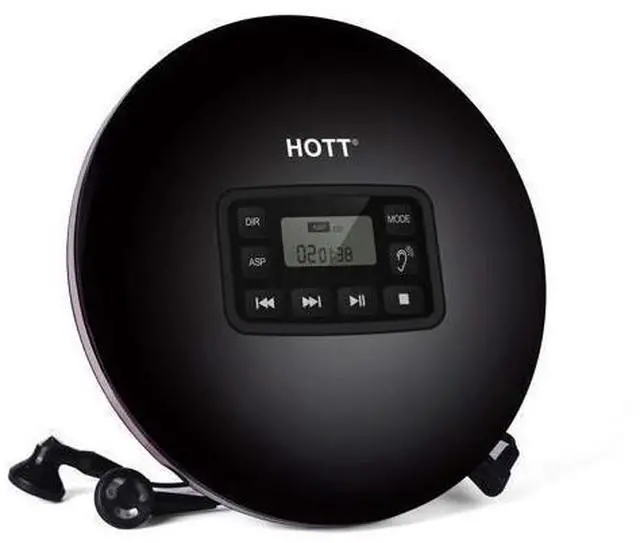 Main image of Werleo Portable CD Player Headphones HOTT Personal CD Walkman Music Player LCD Display Anti-Skip Protection Shockproof Anti Scratch Function Support CD MP3 CD CD-R CD-RW Format