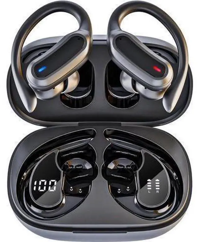 Main image of Wireless Earbuds Bluetooth 5.4 Headphones True Wireless Stereo Earphones with Noise Cancelling Mic IPX7 Waterproof Comfort Fit and Fast Charging Ear Buds (Black)
